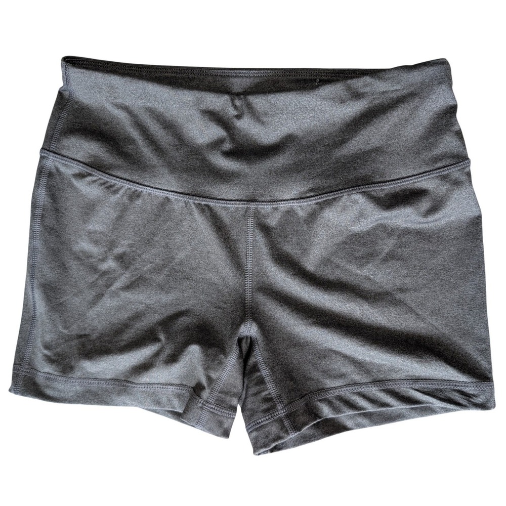 Athletic Works Medium Grey Bike Shorts Stretchy Gym Athleisure Summer
